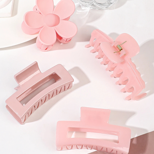 BlissGrip Quad | 4Pcs Hair Claw Clips