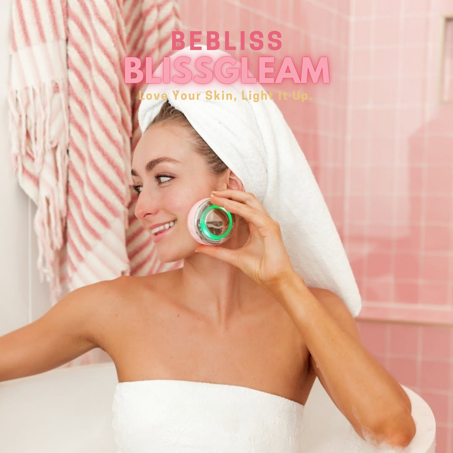 BlissGleam | Facial Cleansing Brush & LED Light therapy