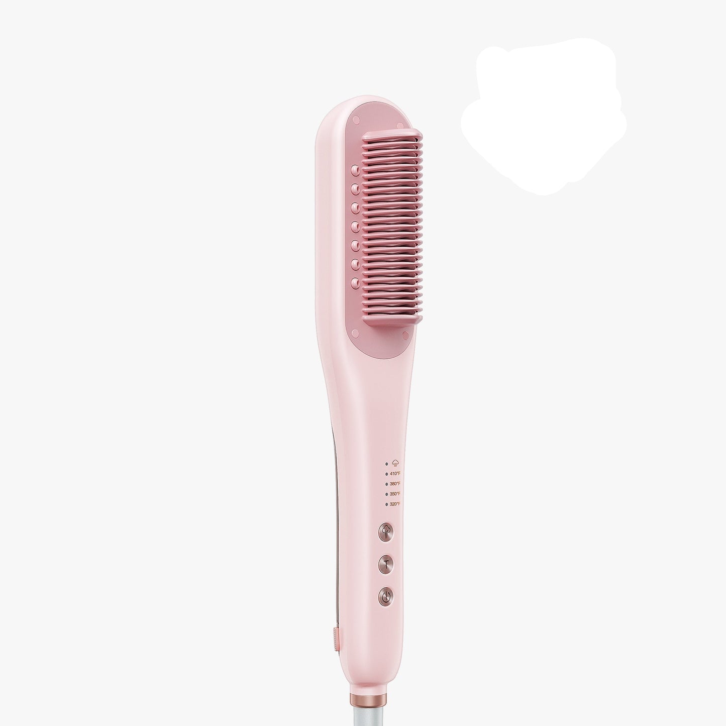 Steam infused permanent straightening brush