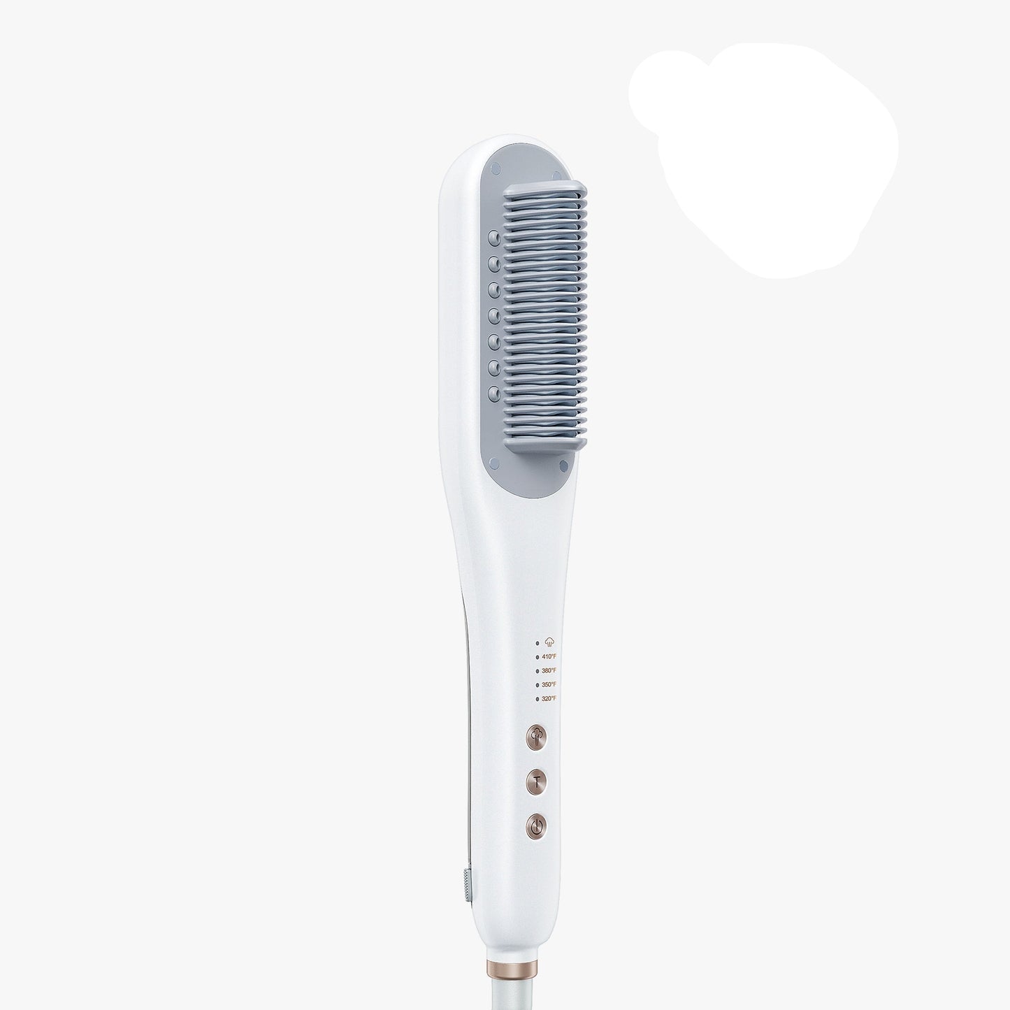 Steam infused permanent straightening brush