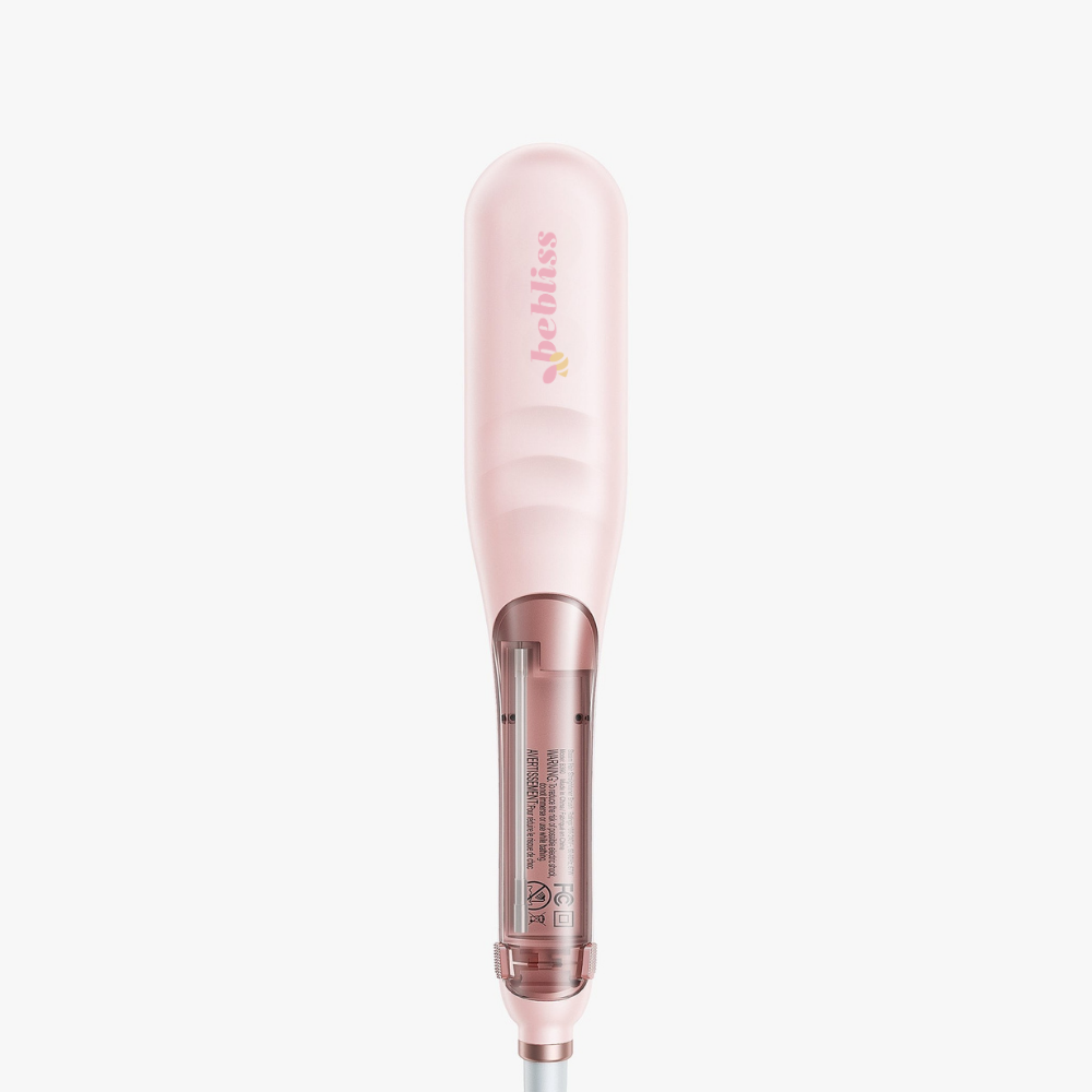 Steam infused permanent straightening brush