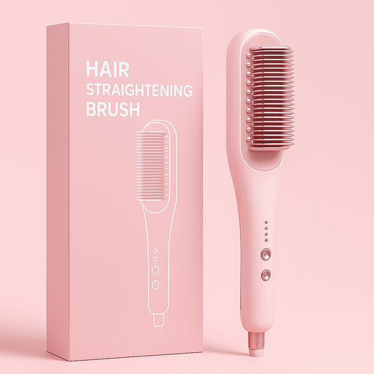 Steam infused permanent straightening brush
