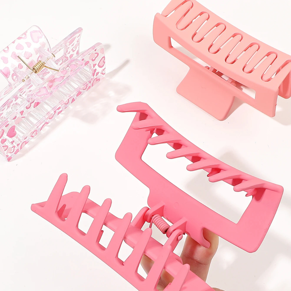 BlissGrip Trio | Set of 3 Medium Hair Claw Clips