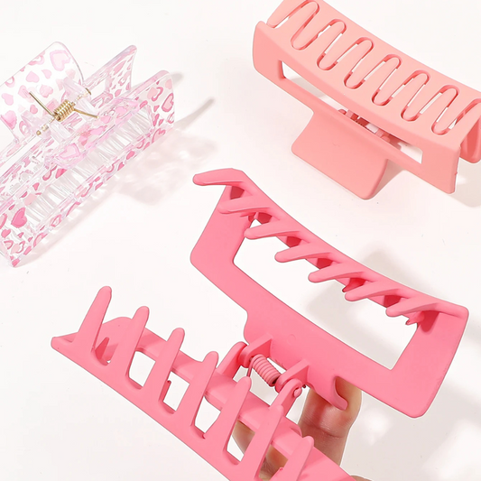 BlissGrip Trio | Set of 3 Medium Hair Claw Clips