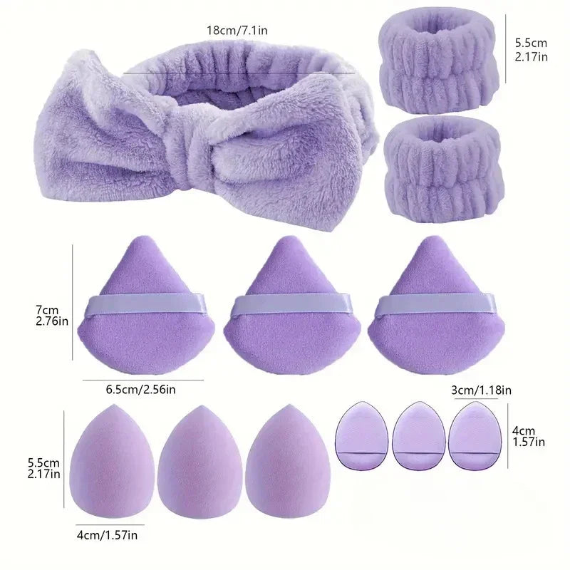 BlissCare Set | 12/15Pcs Set Makeup Puff Essential