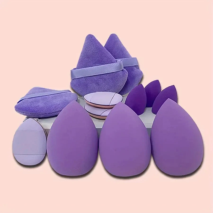 Lila Make-up-Puff-Kollektion