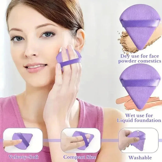Lila Make-up-Puff-Kollektion